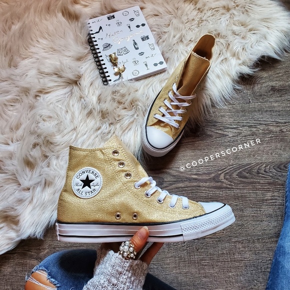 Converse Shoes - NEW Converse Ctas Gold Metal